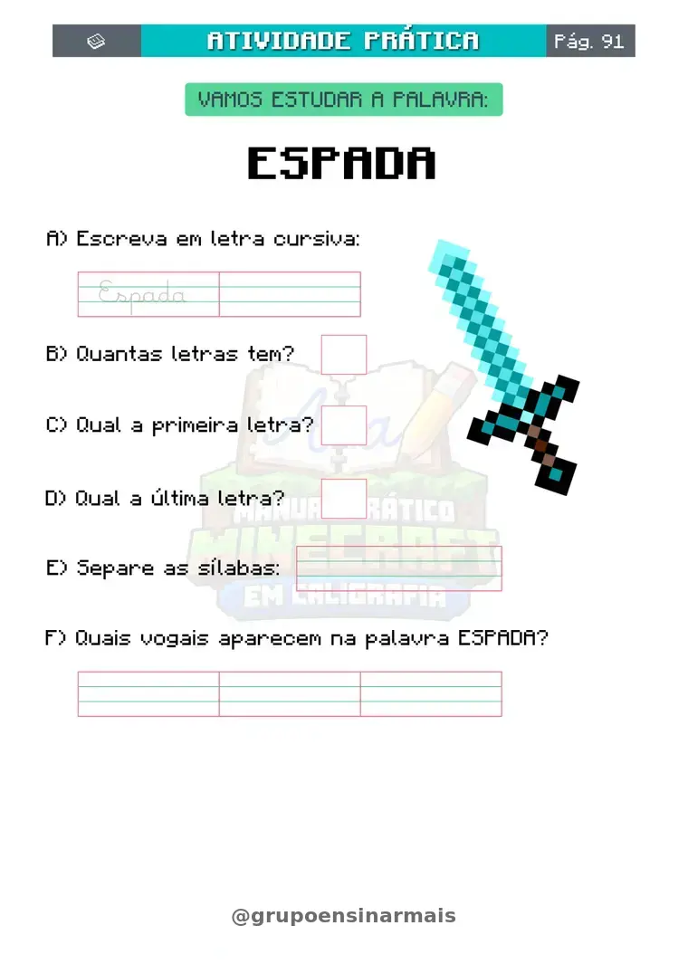 Atividade prática com palavras